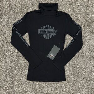 Harley-Davidson Genuine Motor Clothes Knitted Turtleneck Shirt Women’s Size S